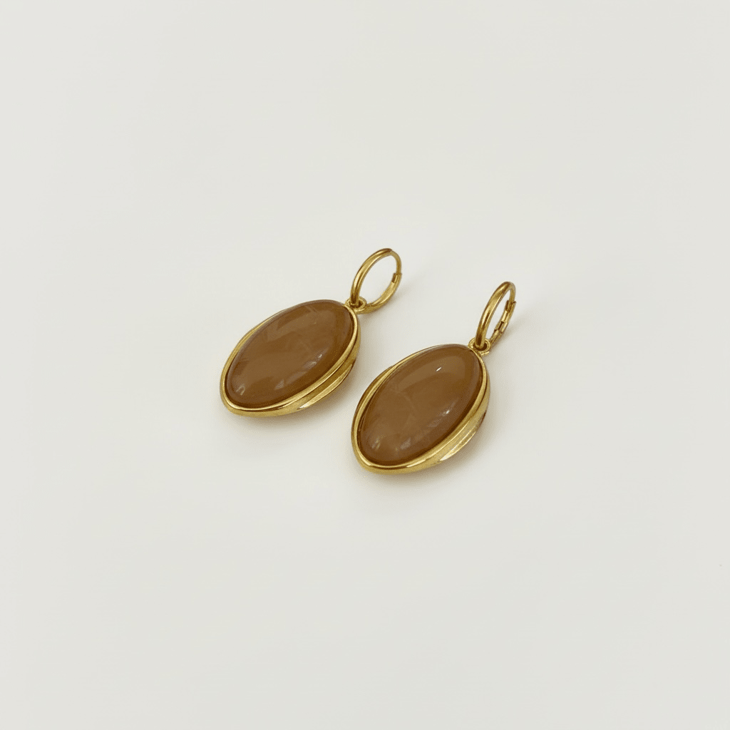 Champagne Sunset Drop Gold Earrings - earrings