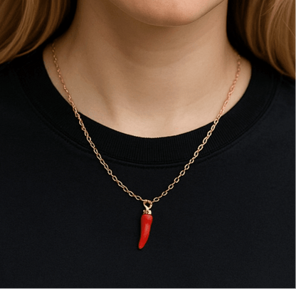 Chilli Gold Necklace - earrings
