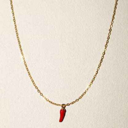 Chilli Gold Necklace - earrings