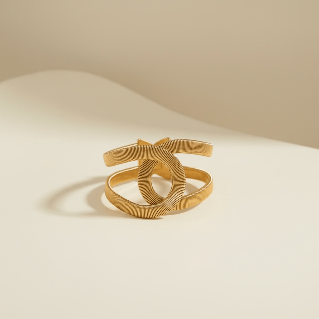 Coco Metal Gold Bangle Set - Bracelet