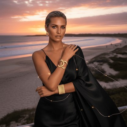 Coco Metal Gold Cuff - Bracelet