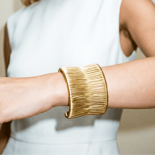 Coco Metal Gold Cuff - Bracelet
