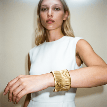 Coco Metal Gold Cuff - Bracelet
