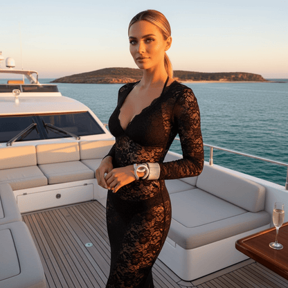 Coco Metal Silver Bangle Set - Bracelet