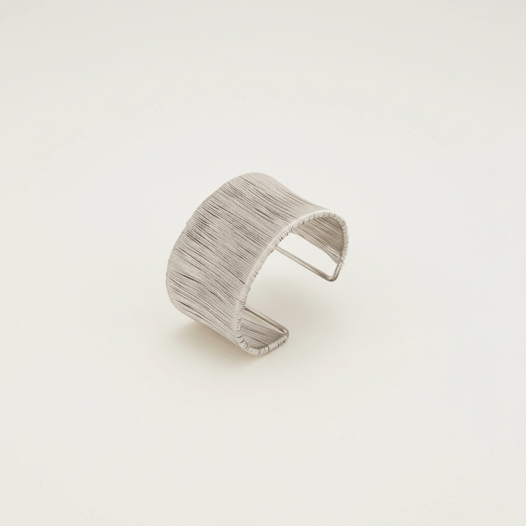Coco Metal Silver Cuff - Bracelet