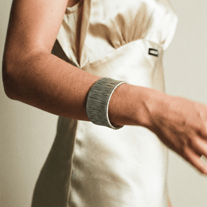 Coco Metal Silver Cuff - Bracelet