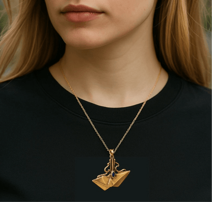 Coral Bay Gold and Lapis Lazuli Necklace - Necklace