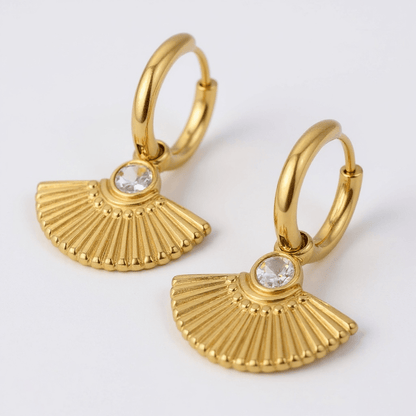 Fan Mail Gold Earrings - 