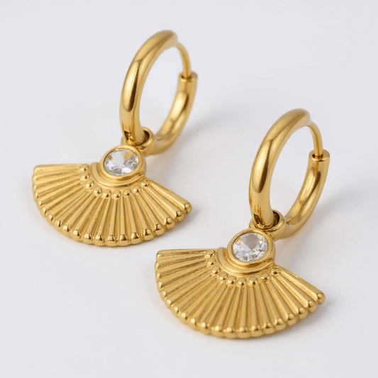Fan Mail Gold Earrings - 