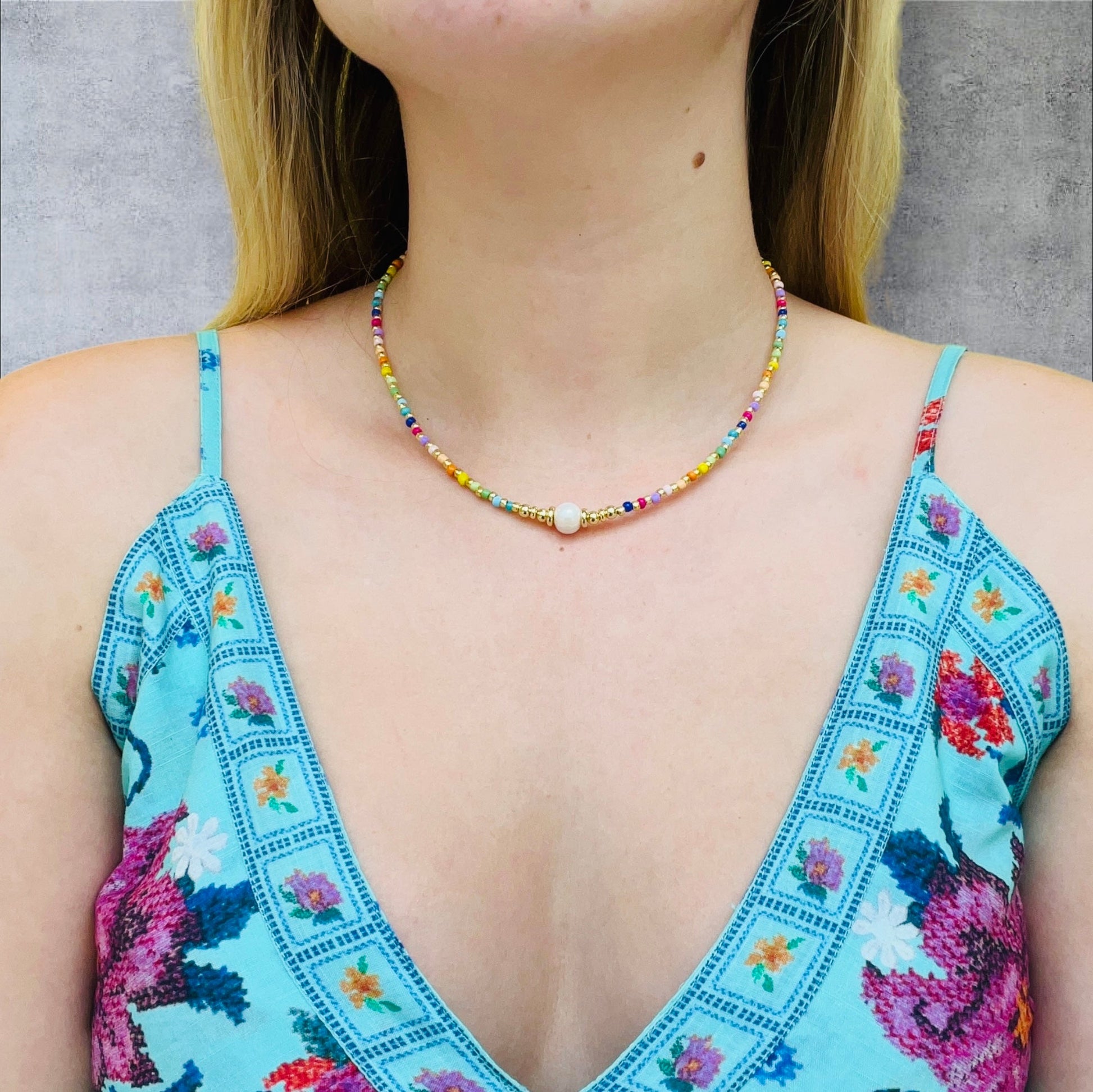 Festival Beaded Necklace (more colours) - 