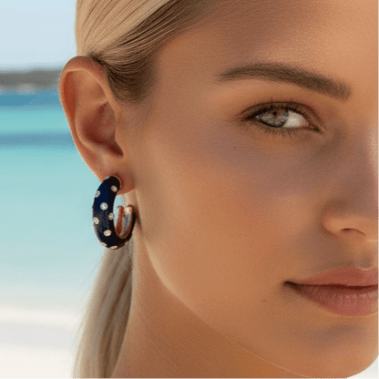 Flash Dance 18k Gold Plated Earrings - 