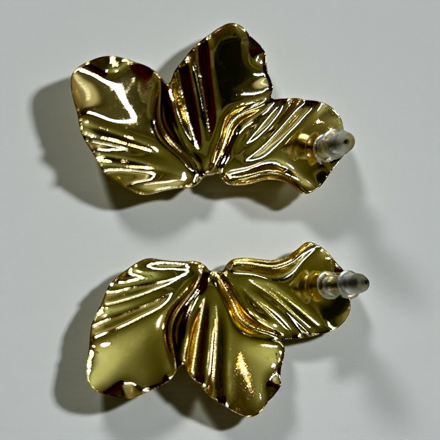 Flora Cobalt and Gold Earrings - earrings