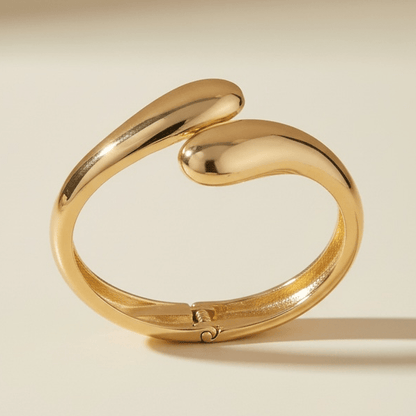 Fluid Gold Plated Bangle - Bracelet