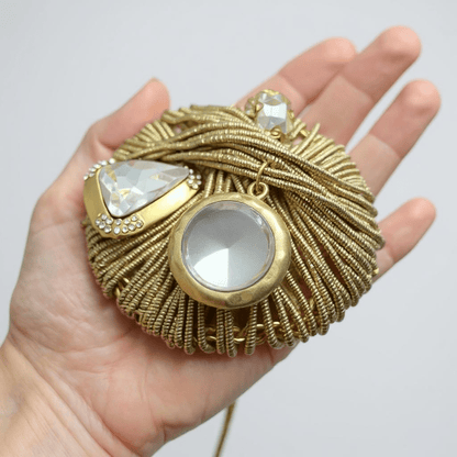 Gold Lurex Vintage Bespoke Necklace - 