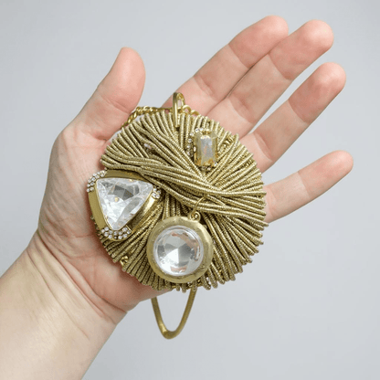 Gold Lurex Vintage Bespoke Necklace - 