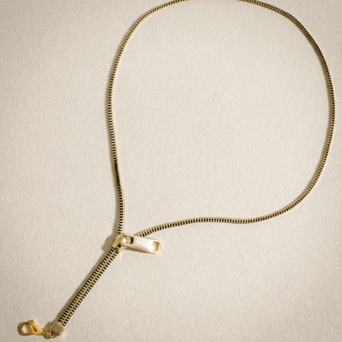 Gold Zip Necklace - Necklace