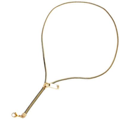 Gold Zip Necklace-Necklace