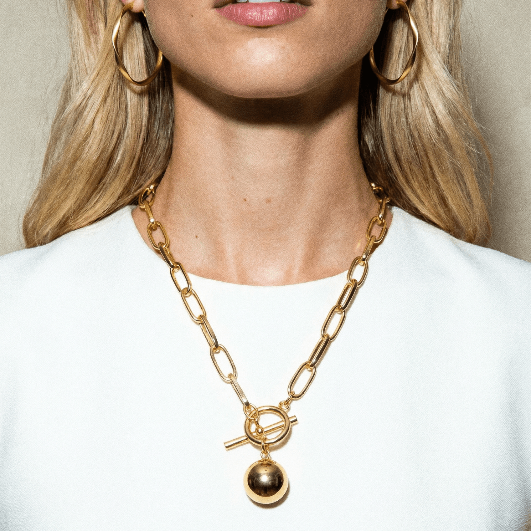 Golden Years Gold Plated Necklace - 