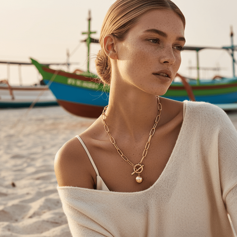 Golden Years Gold Plated Necklace - 