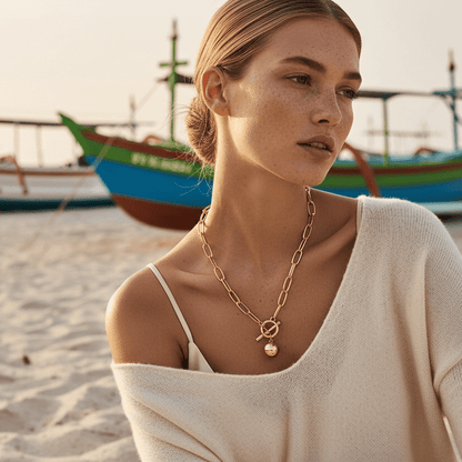 Golden Years Gold Plated Necklace - 