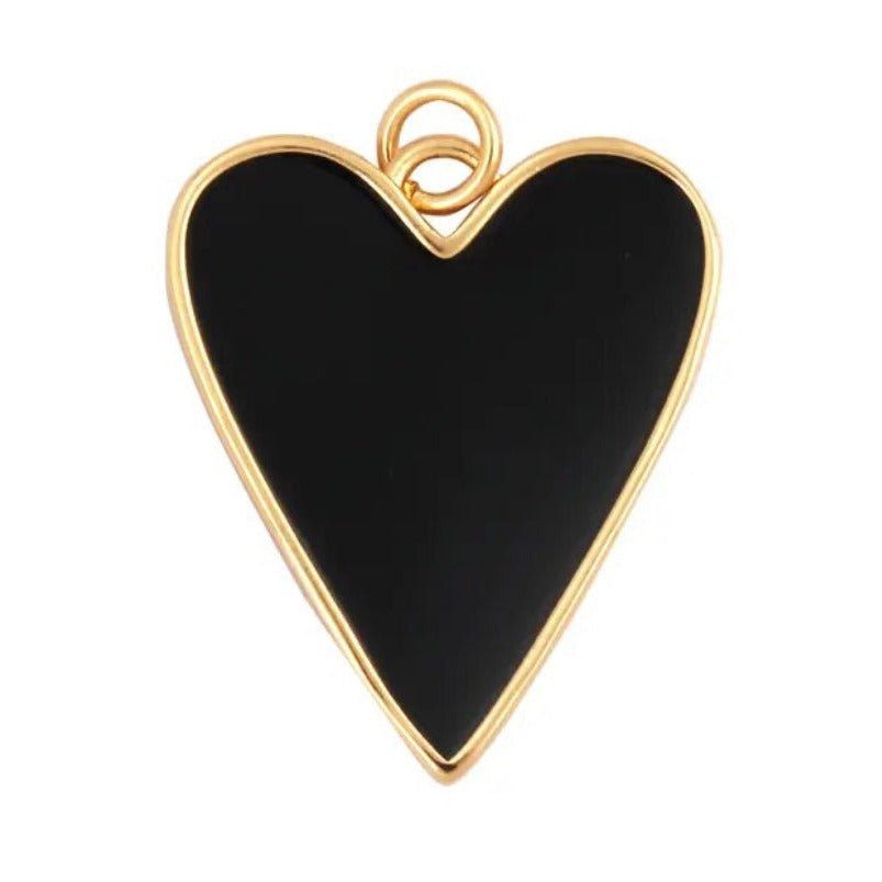 Heart of Glass Black Necklace - 