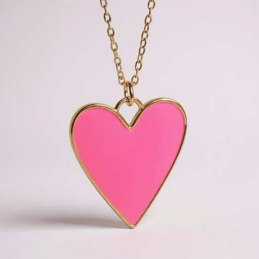 Heart of Glass Neon Pink Charm - 