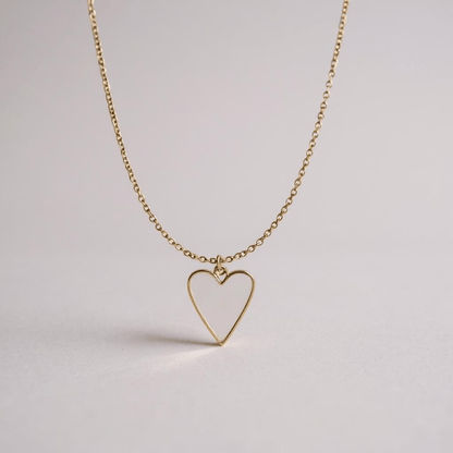 Heart of Glass White Necklace - 