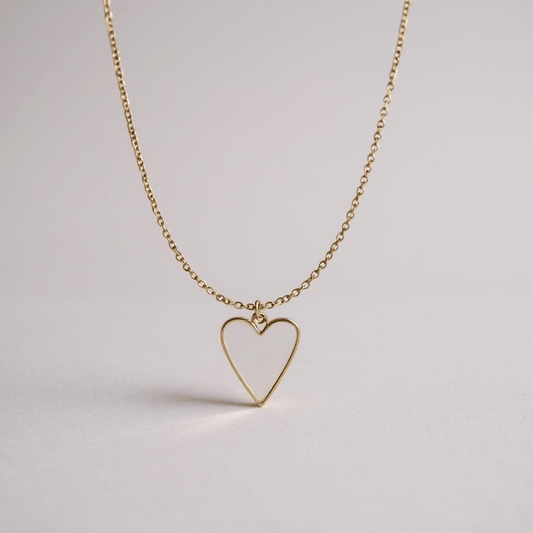 Heart of Glass White Necklace - 