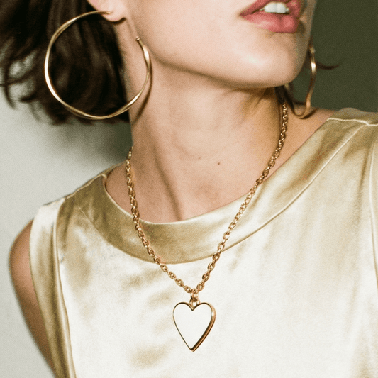 Heart of Glass White Necklace - 