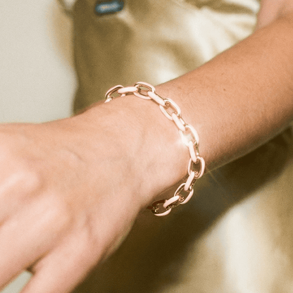 Jolene Enamel and Gold Plated Blush Bracelet - 