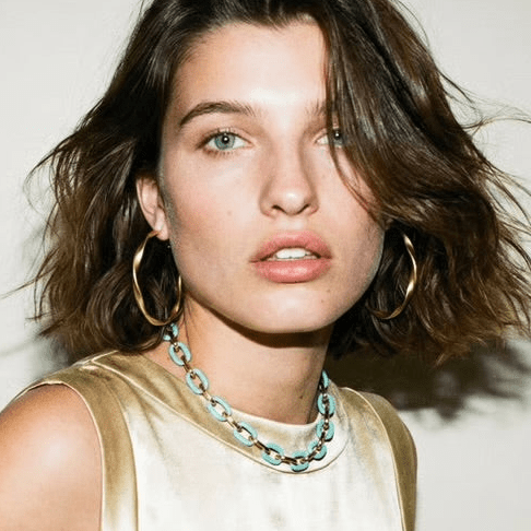 Jolene Enamel and Gold Plated Turquoise Necklace - 