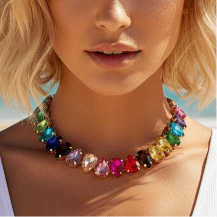 Killer Queen Rainbow Necklace - 
