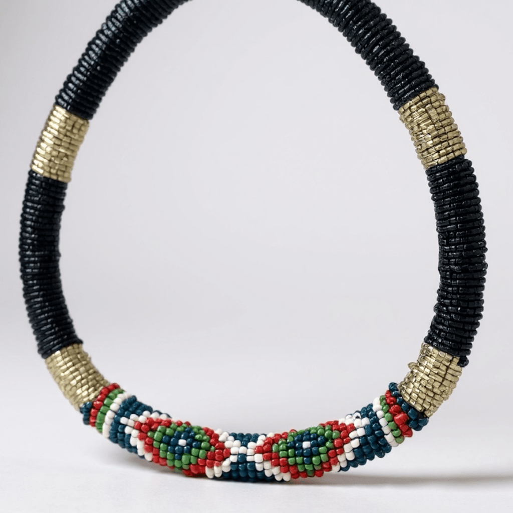 Late in the Evening Beaded Statement Necklace - 