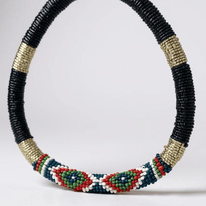 Late in the Evening Beaded Statement Necklace - 