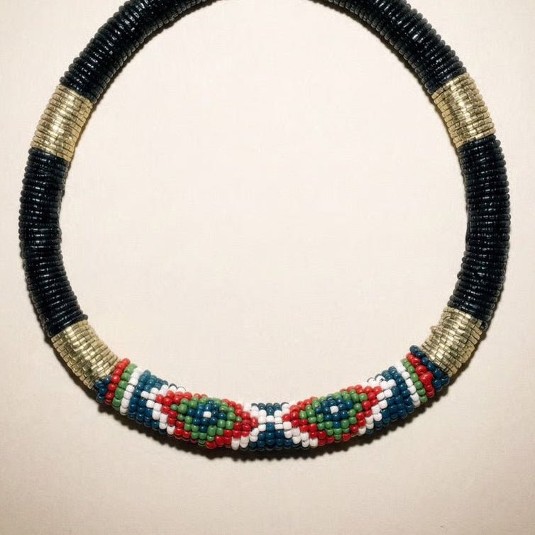 Late in the Evening Beaded Statement Necklace - 