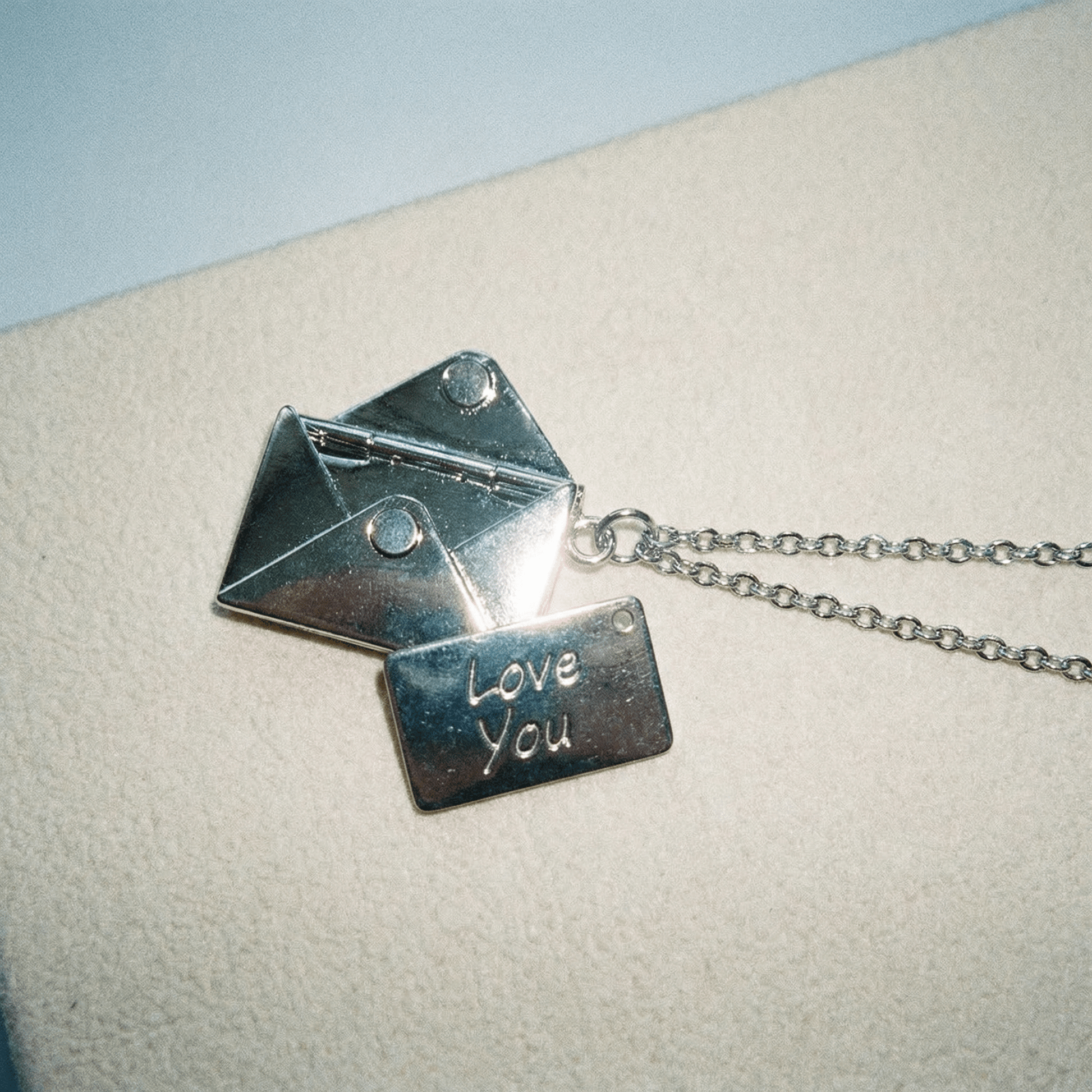 Love Letter Necklace (more colours Gold, Silver, Rose Gold) - 
