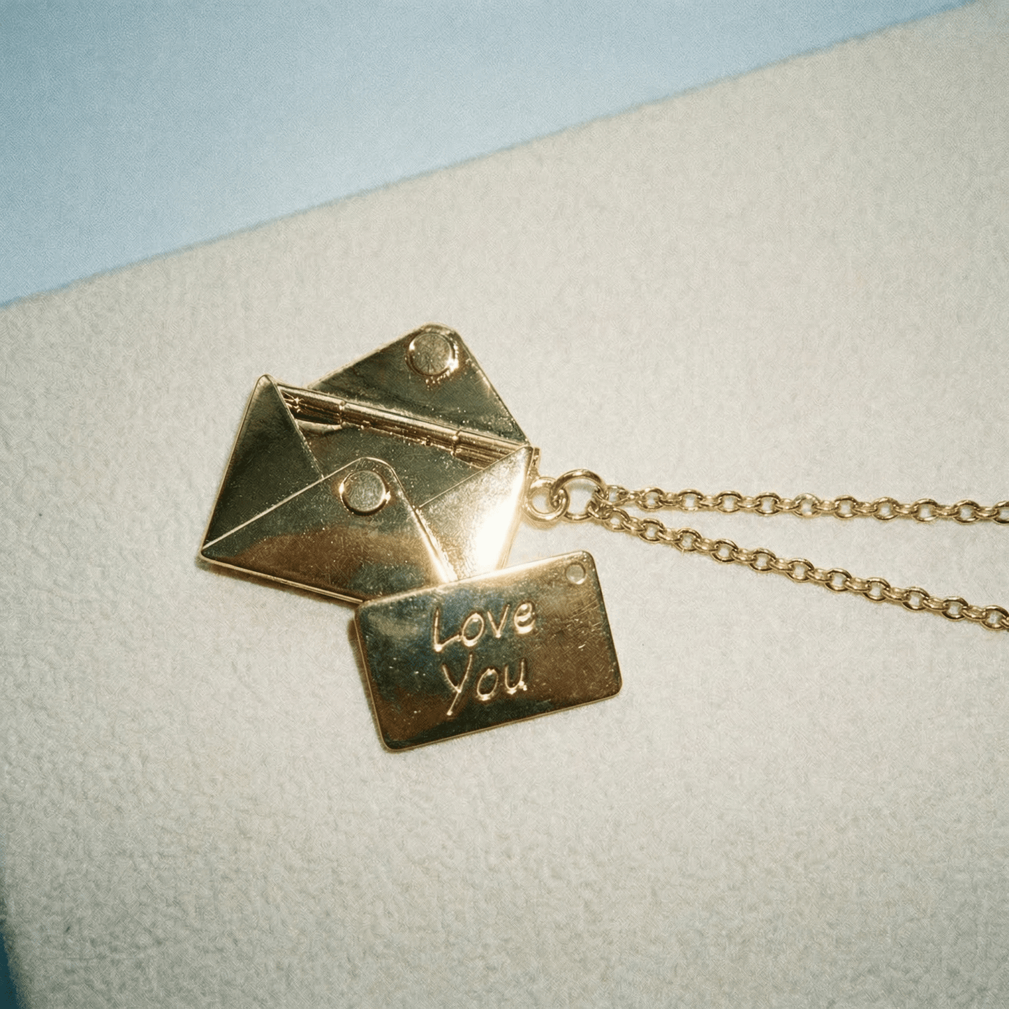 Love Letter Necklace (more colours Gold, Silver, Rose Gold) - 