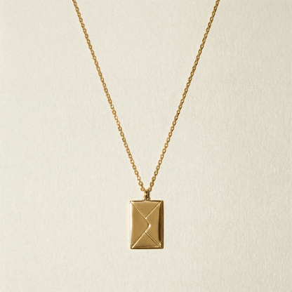 Love Letter Necklace (more colours Gold, Silver, Rose Gold) - 