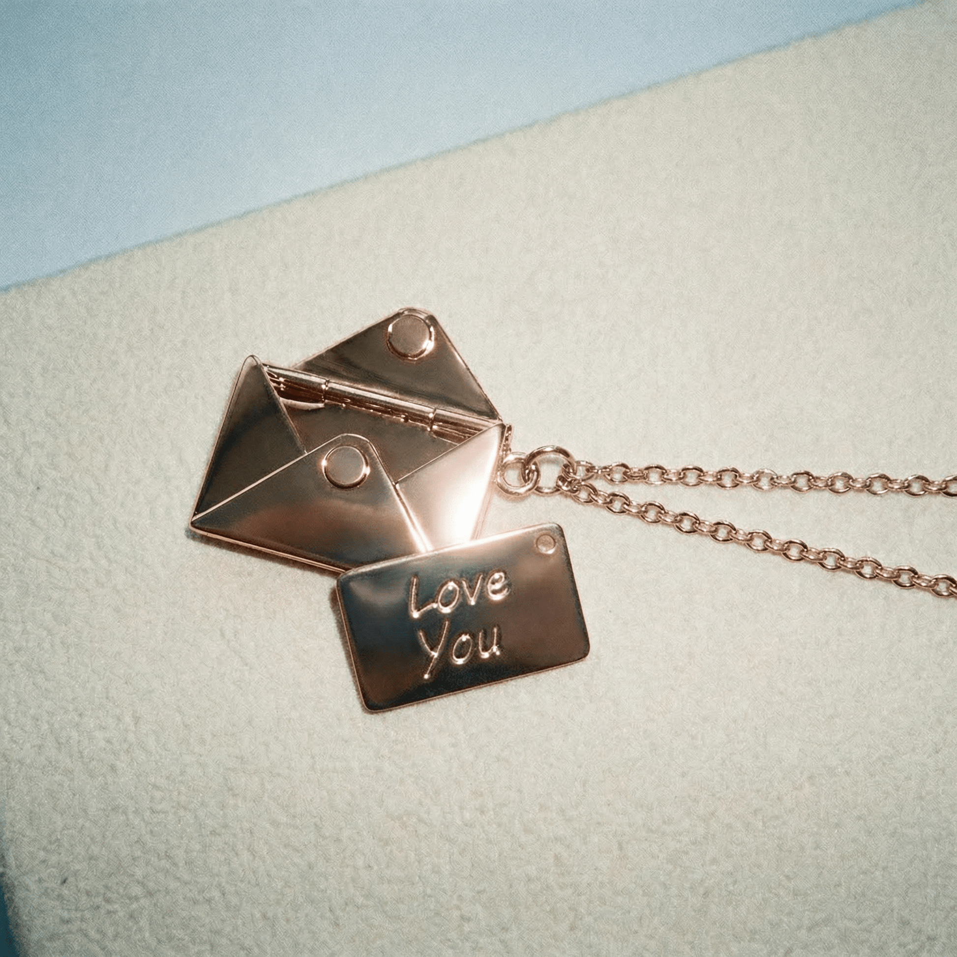 Love Letter Necklace (more colours Gold, Silver, Rose Gold) - 