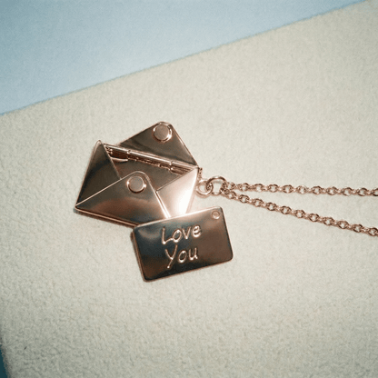 Love Letter Necklace (more colours Gold, Silver, Rose Gold) - 
