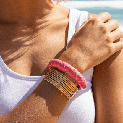 Modern Love Enamel Bracelet - 