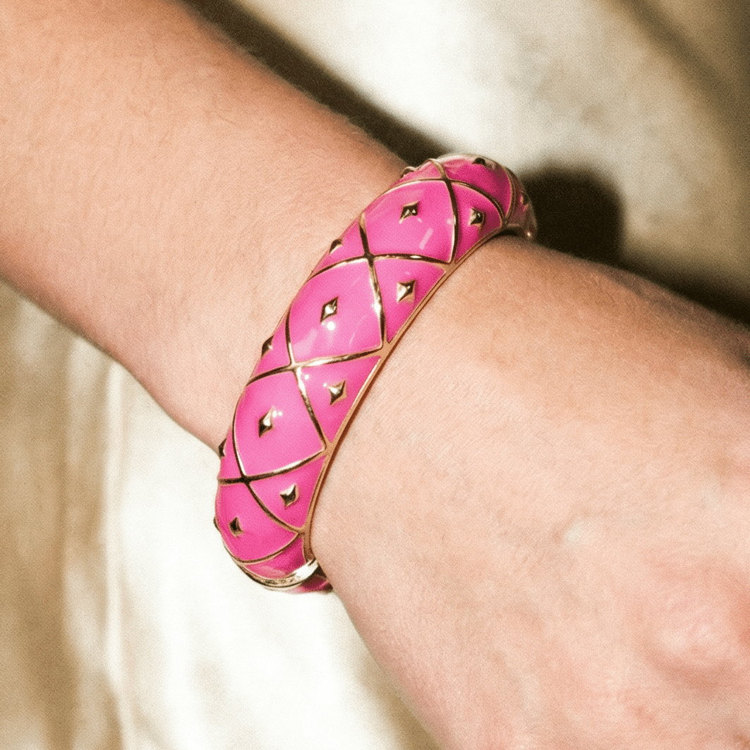 Modern Love Enamel Bracelet - 