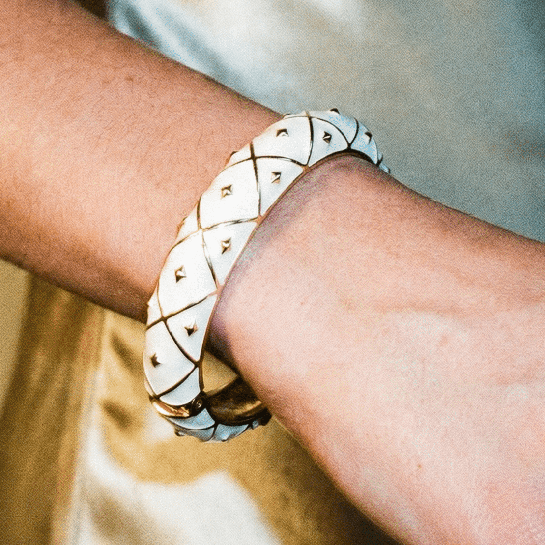 Modern Love Enamel Bracelet - 