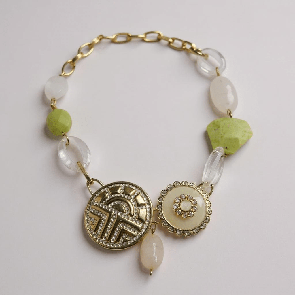 Modern Vintage Bespoke Statement Necklace - 