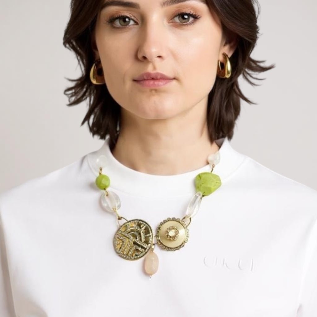 Modern Vintage Bespoke Statement Necklace - 