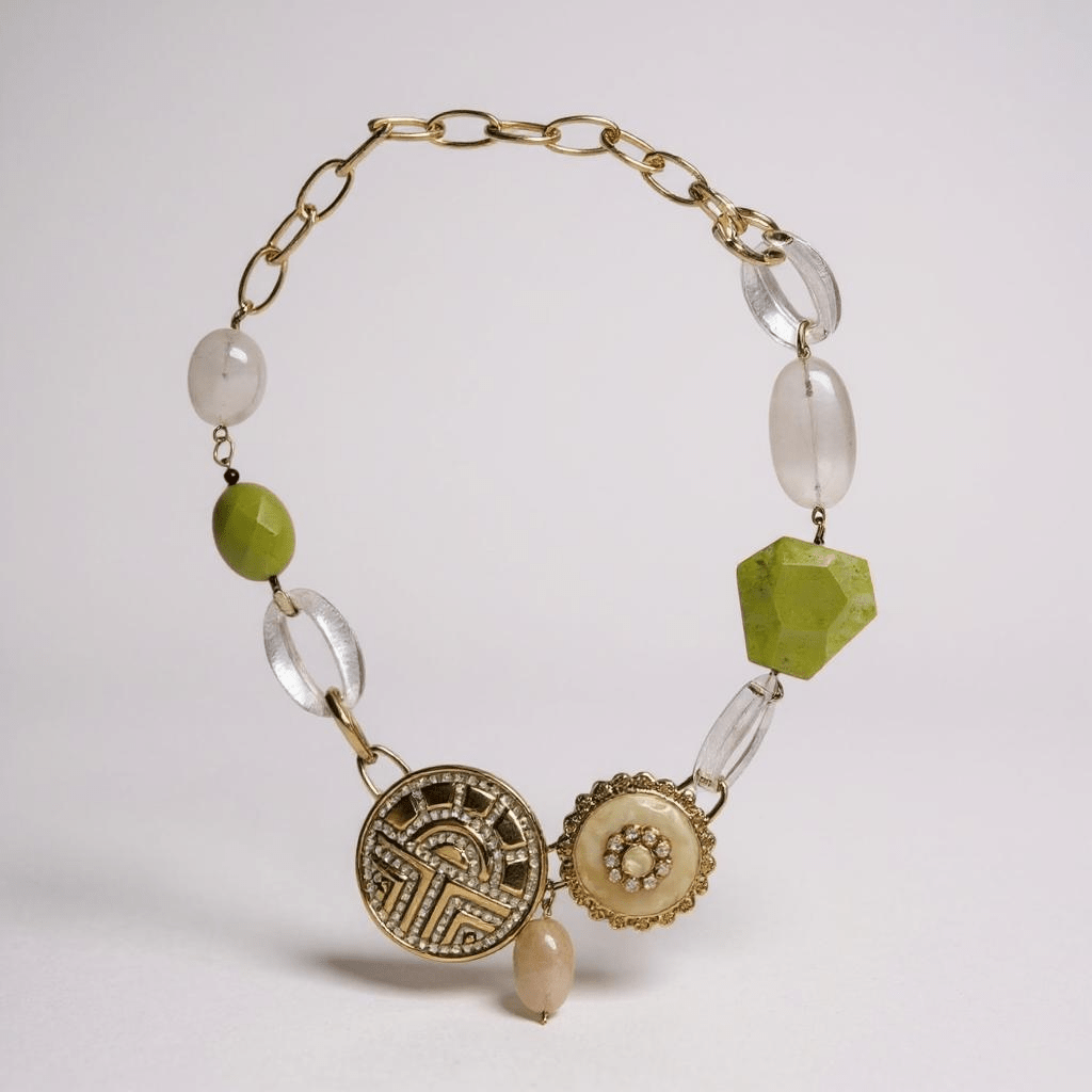 Modern Vintage Bespoke Statement Necklace - 