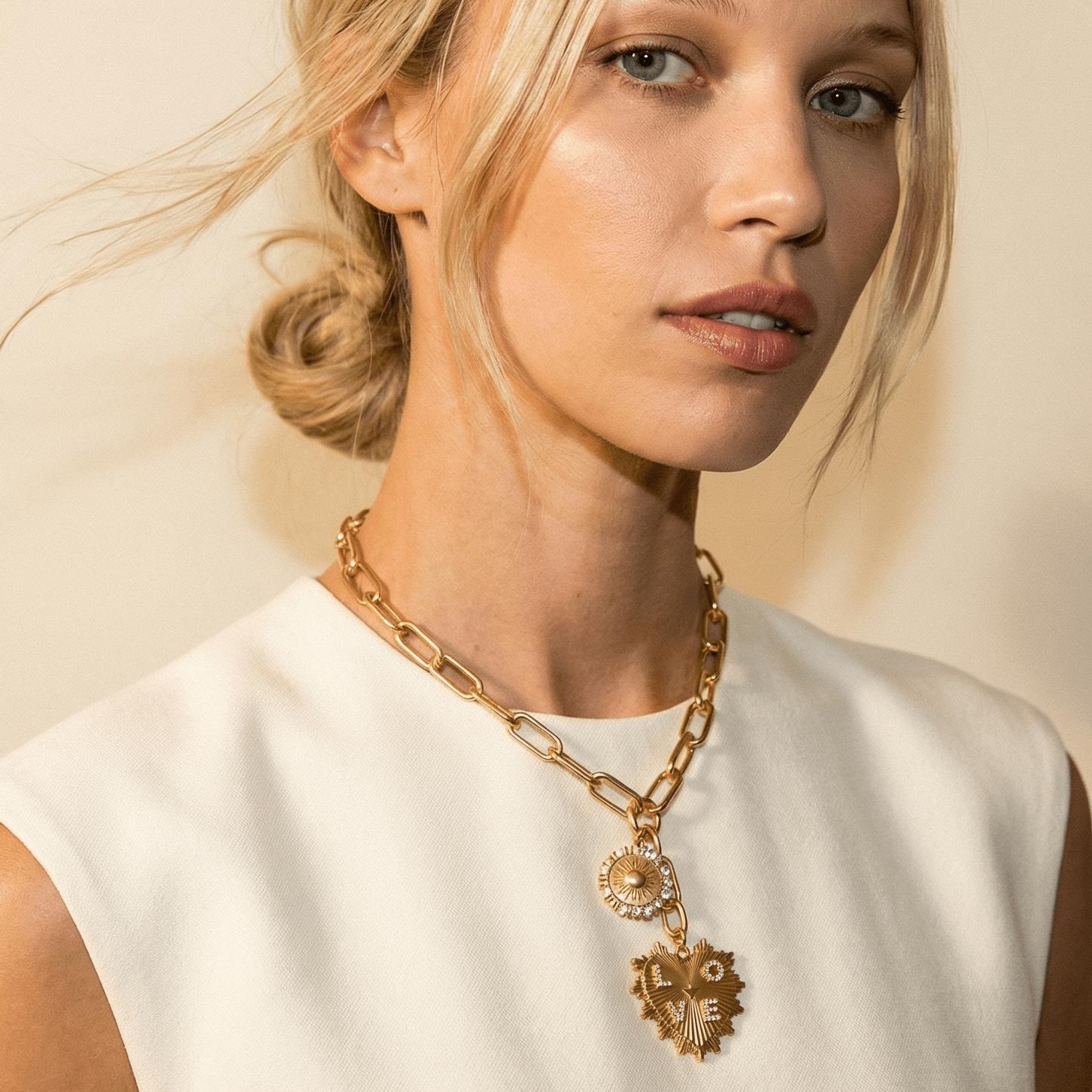 Never Tear Us Apart 18k Gold Plated Necklace - Necklace