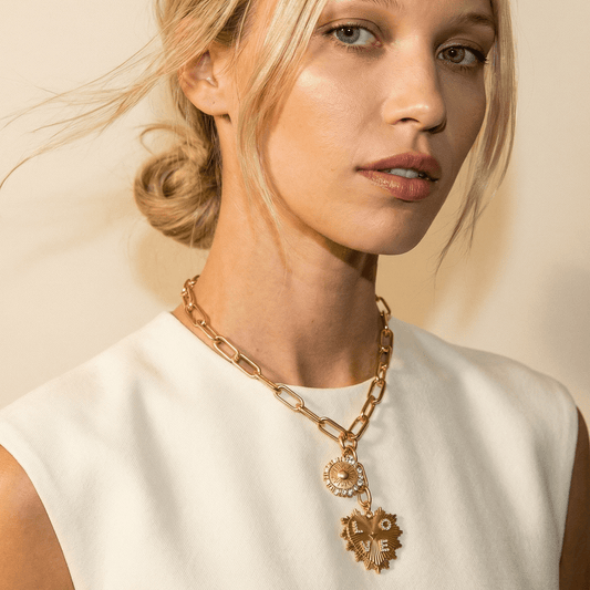 Never Tear Us Apart 18k Gold Plated Necklace - Necklace