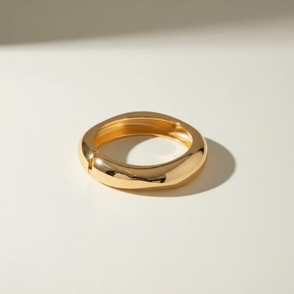 Organic Gold Plated Bangle - Bracelet