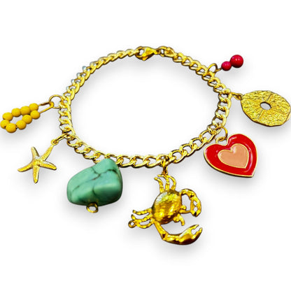 Orna Signature Gold Charm Bracelet - Bracelet